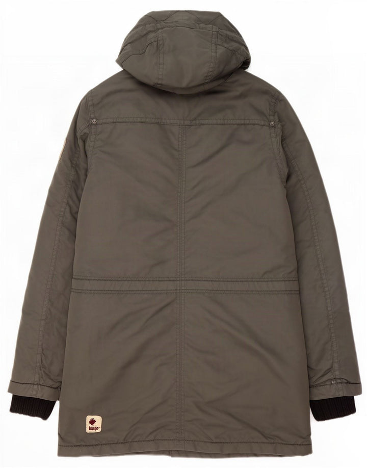 KHUJO Ανδρικό μπουφάν Parka με κουκούλα UK 36 Small Green Polyester