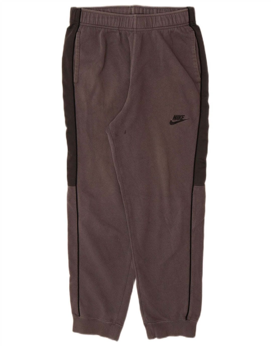 NIKE Boys Tracksuit Trousers Joggers 13-14 Years XL Grey Colourblock