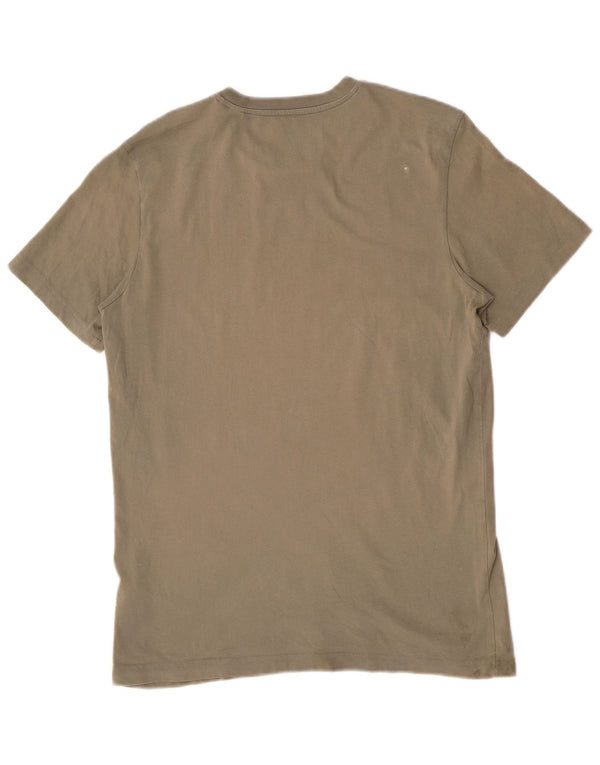 Ανδρικό γραφικό T-Shirt Adidas Top Medium Khaki Cotton