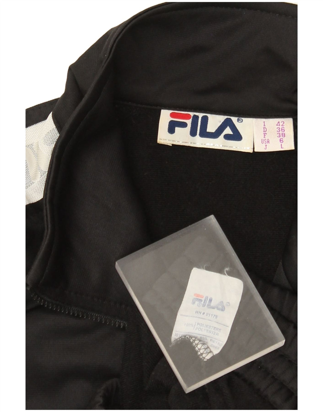 Γυναικεία φόρμα γραφικών Fila Top Jacket IT 42 Medium Black Colourblock
