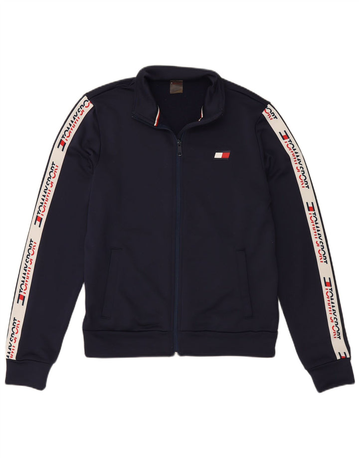 TOMMY HILFIGER Ανδρική φόρμα αθλητικής φόρμας Top Jacket Small Navy Blue Colourblock