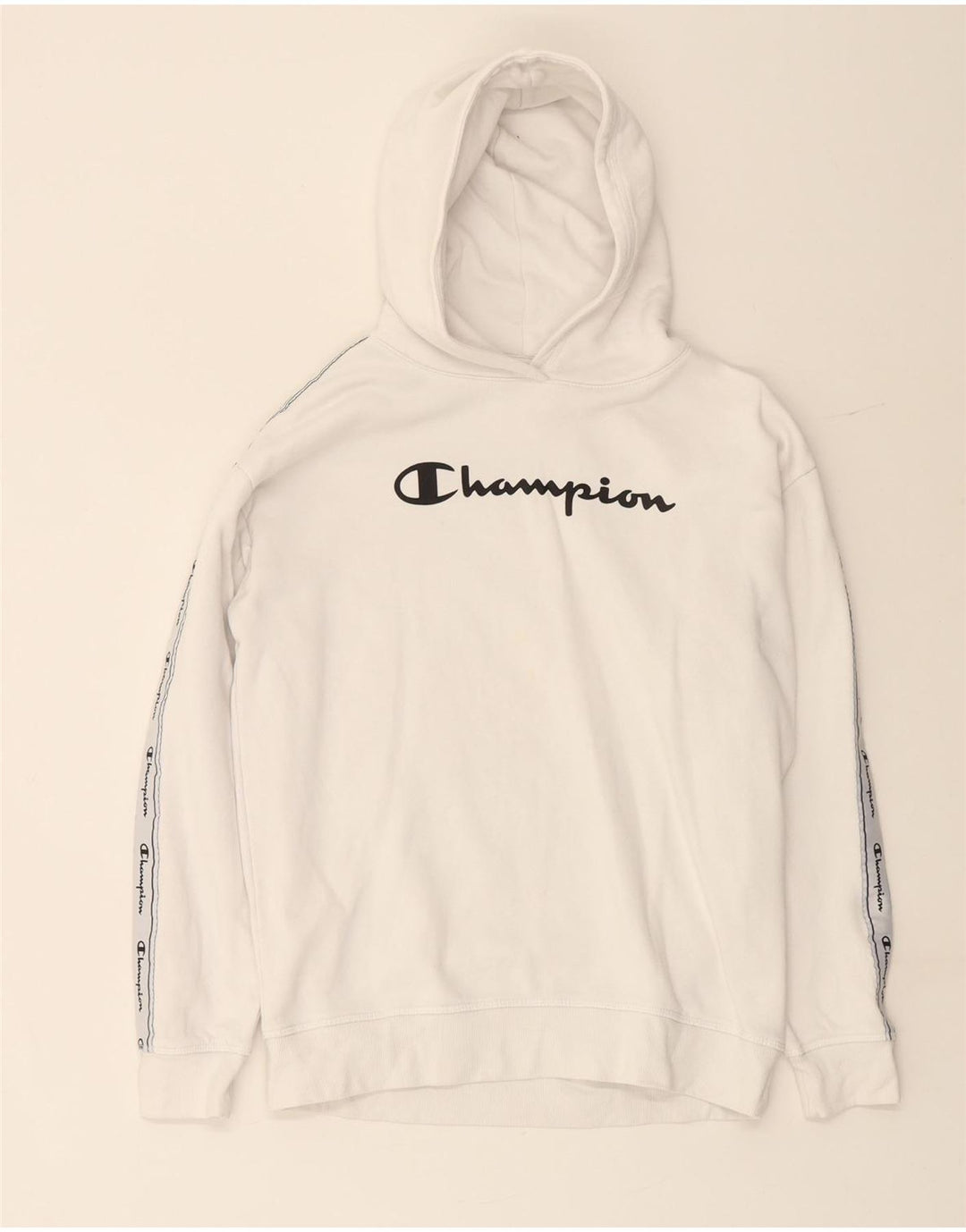 CHAMPION Boys Graphic Hoodie Jumper 13-14 ετών XL Λευκό