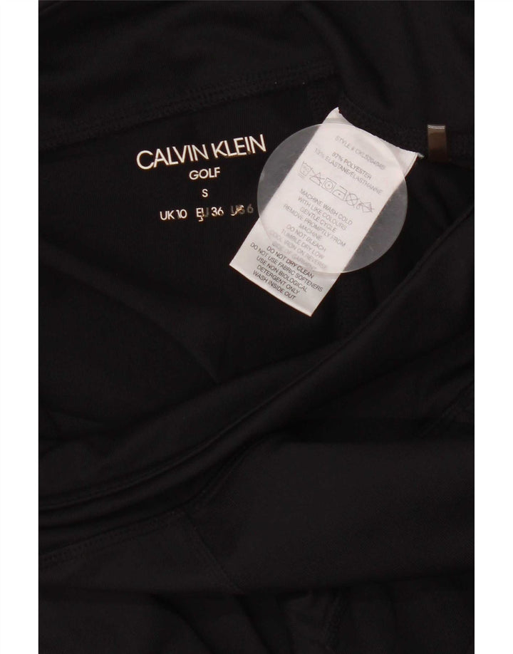 Calvin Klein Γυναικεία Γραφικά Κολάν Γκολφ UK 10 Small Black Polyester
