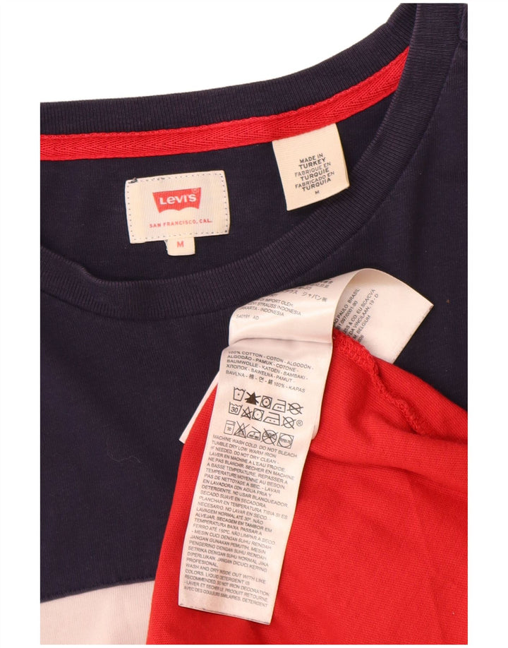 Ανδρικό γραφικό μπλουζάκι Levi's Top μεσαίο πολύχρωμο βαμβακερό μπλοκ