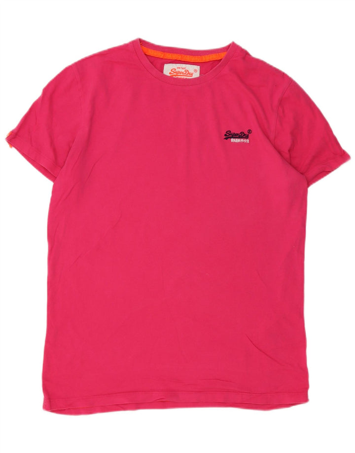 Superdry Γυναικείο T-Shirt Top μεγάλο ροζ βαμβακερό