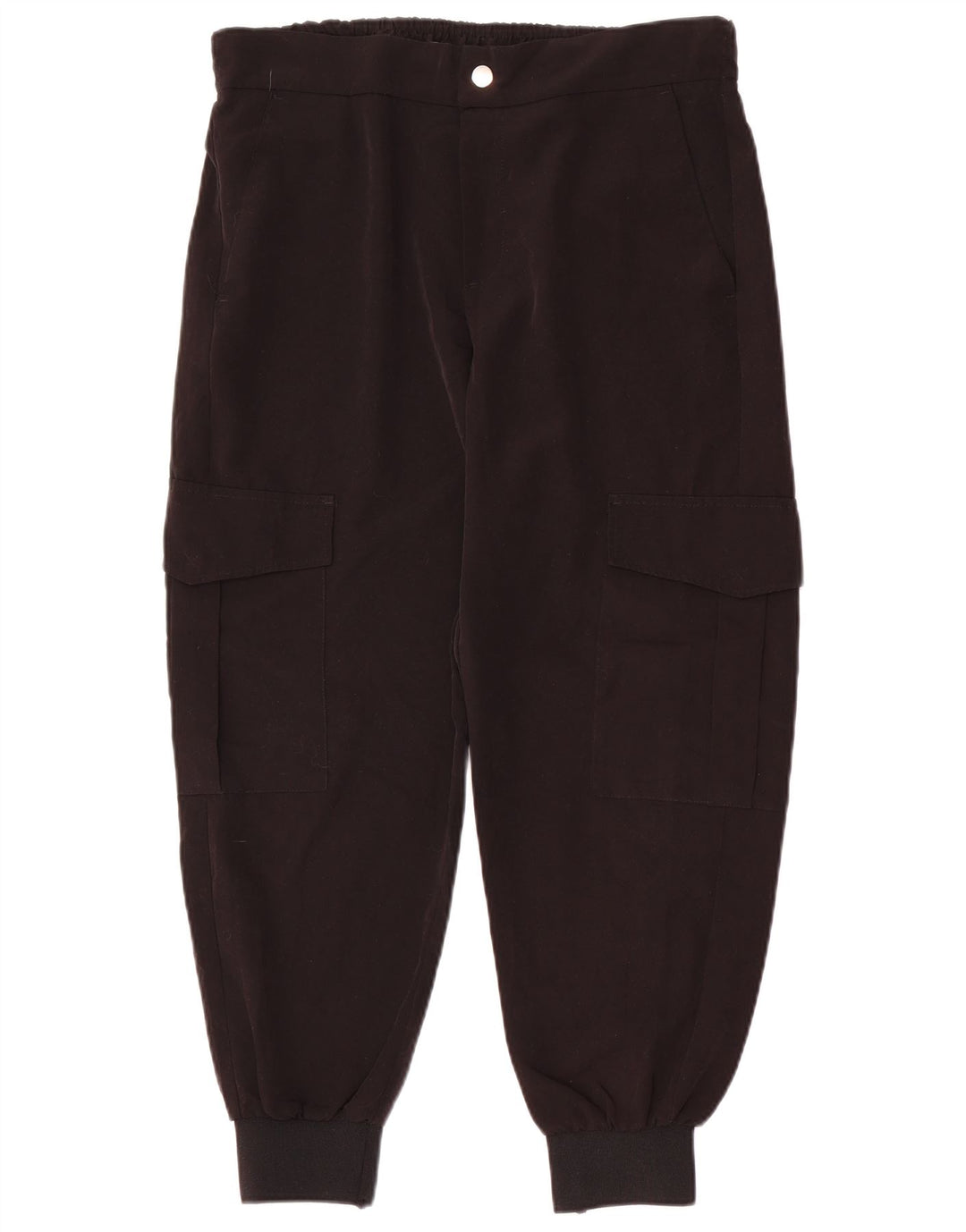 ZARA Γυναικείο Joggers Παντελόνι Cargo Large W3 Μαύρο Πολυεστέρα