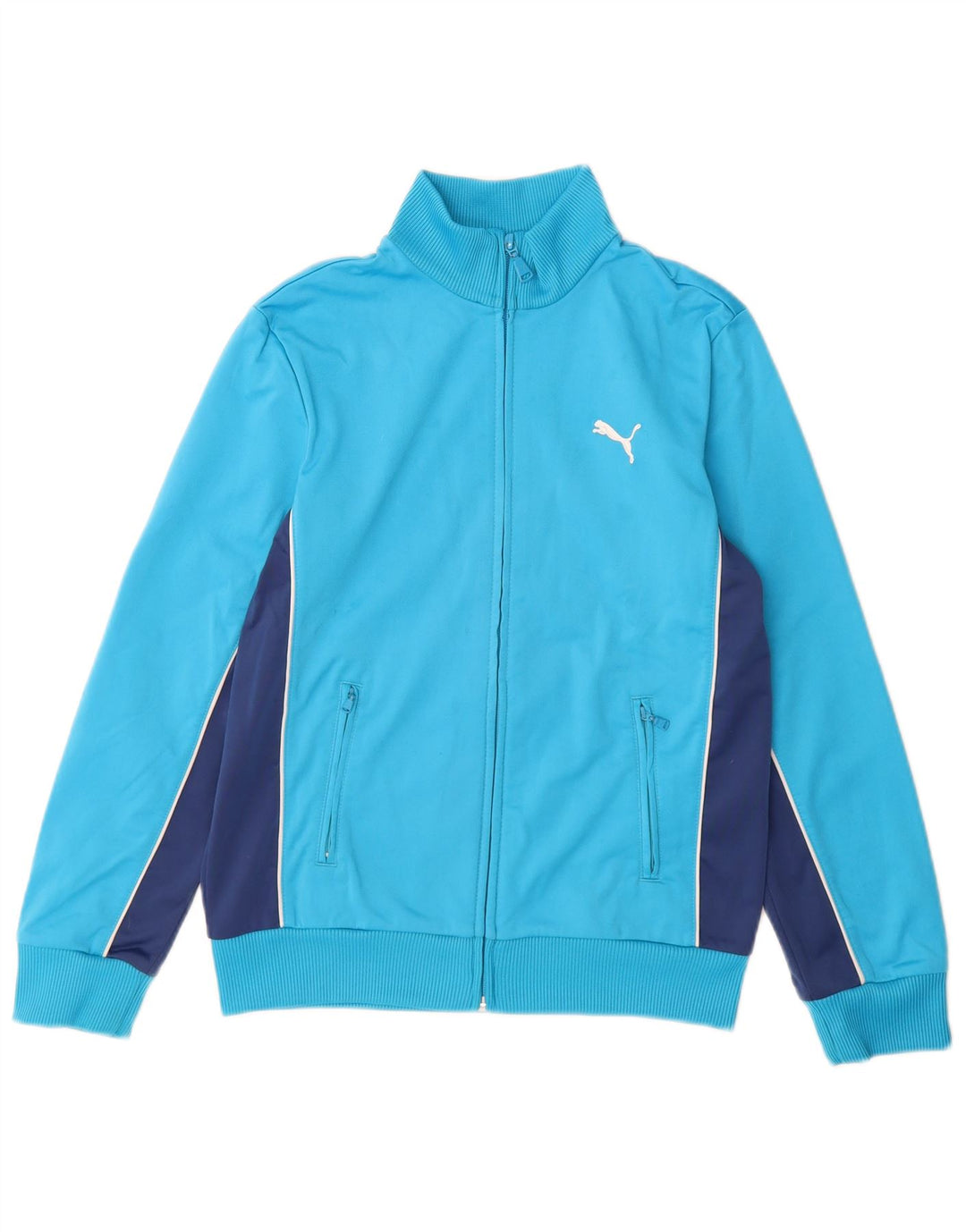 Adidas Boys αθλητική φόρμα Adidas Top Jacket 11-12 Years Blue Colourblock Polyester
