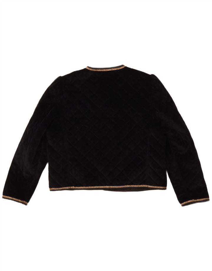 YESSICA Γυναικείο Καπιτονέ σακάκι με 5 κουμπιά UK 12 Medium Black