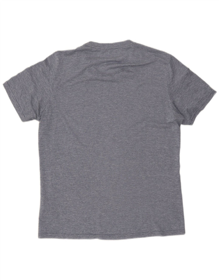Adidas Ανδρικό T-Shirt Aeroready Top Medium Navy Blue ριγέ πολυεστέρας