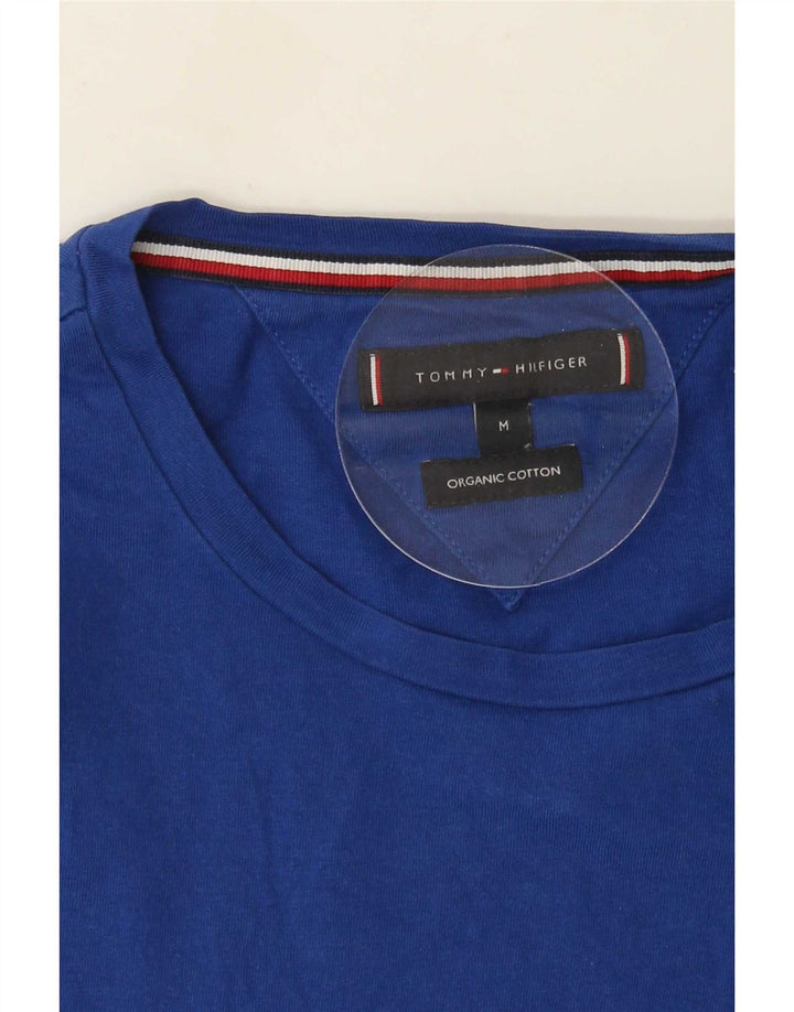 Ανδρικό γραφικό μπλουζάκι Tommy Hilfiger Τοπ μεσαίο μπλε βαμβακερό