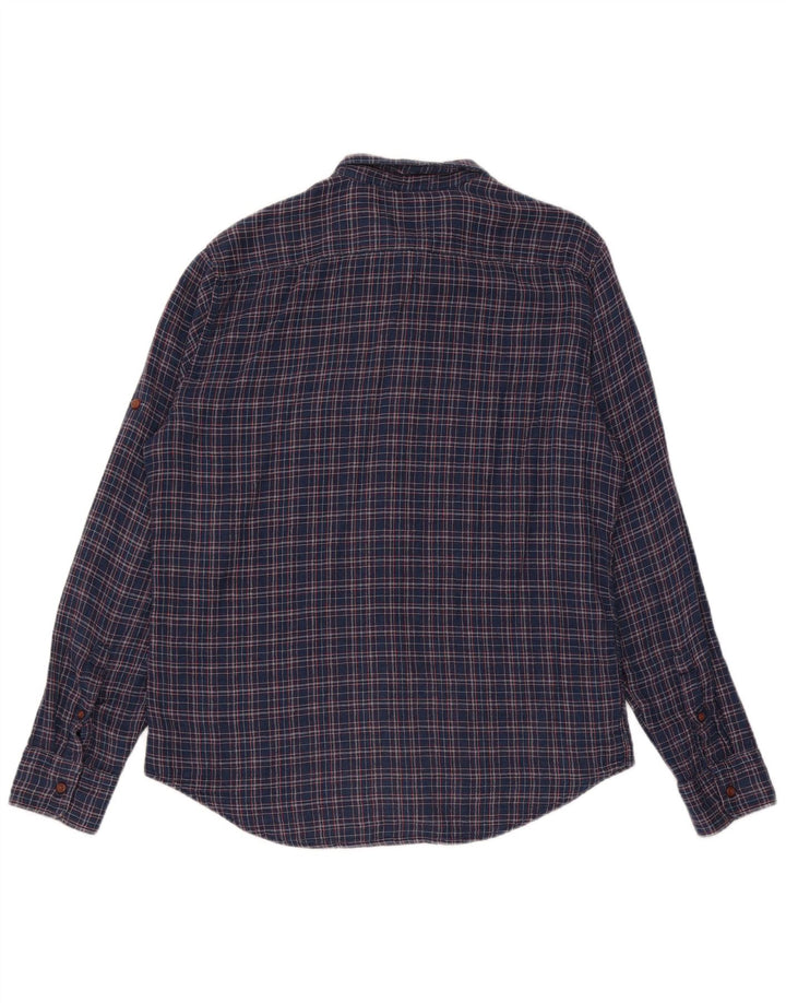 Ανδρικό πουκάμισο Levi's Slim Fit Large Navy Blue Check Cotton