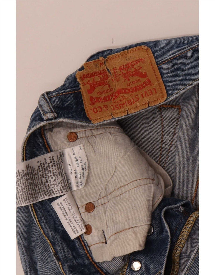 Ανδρικό τζιν Levi's Distressed Straight W30 L34 Μπλε βαμβακερό