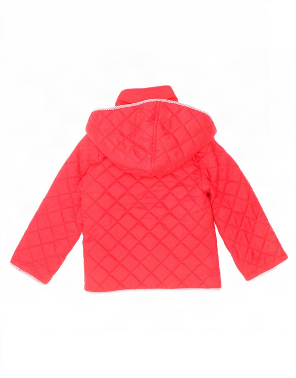 Μπουφάν Benetton Girls Hooded Quilted 2-3 Years 2XS Red