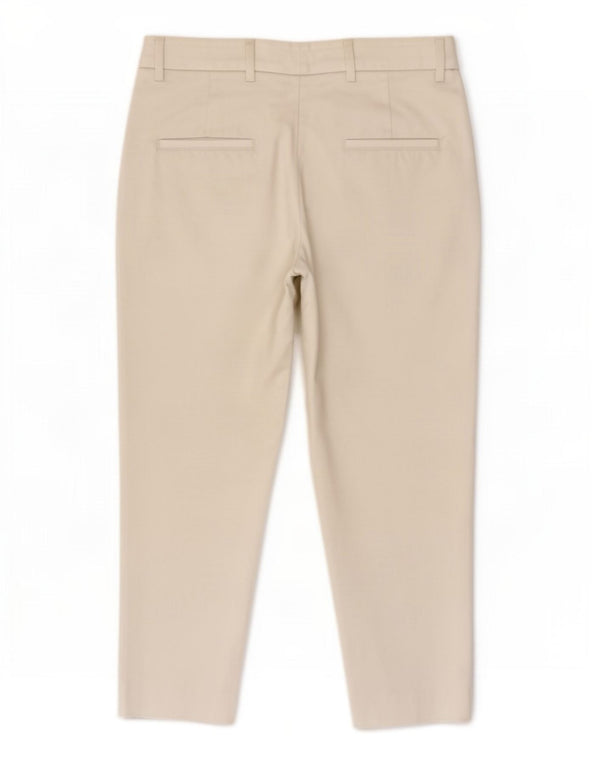 Zara Γυναικείο Παντελόνι Chino Crop EU 34 2XS W24 L22 Λευκό