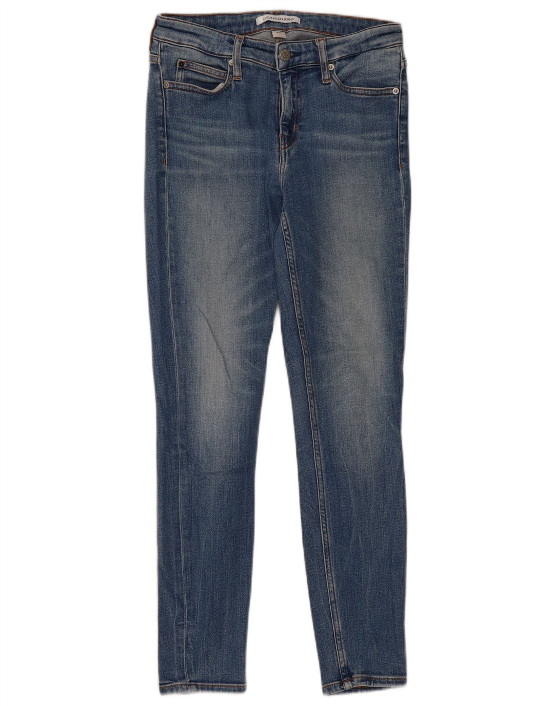 CALVIN KLEIN Γυναικείο Skinny Jeans W27 L28 Μπλε βαμβακερό