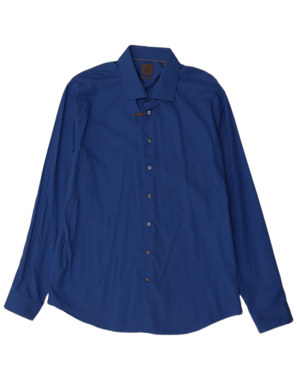 Ανδρικό πουκάμισο Calvin Klein, μέγεθος 44 17 1/2 XL Μπλε βαμβακερό