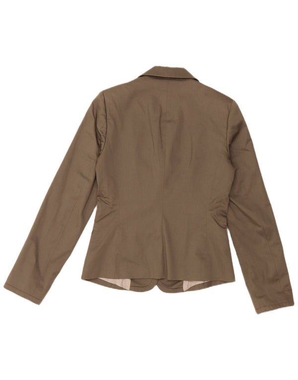 SISLEY Γυναικείο μπλέιζερ τζάκετ με 2 κουμπιά UK 8 Small Grey