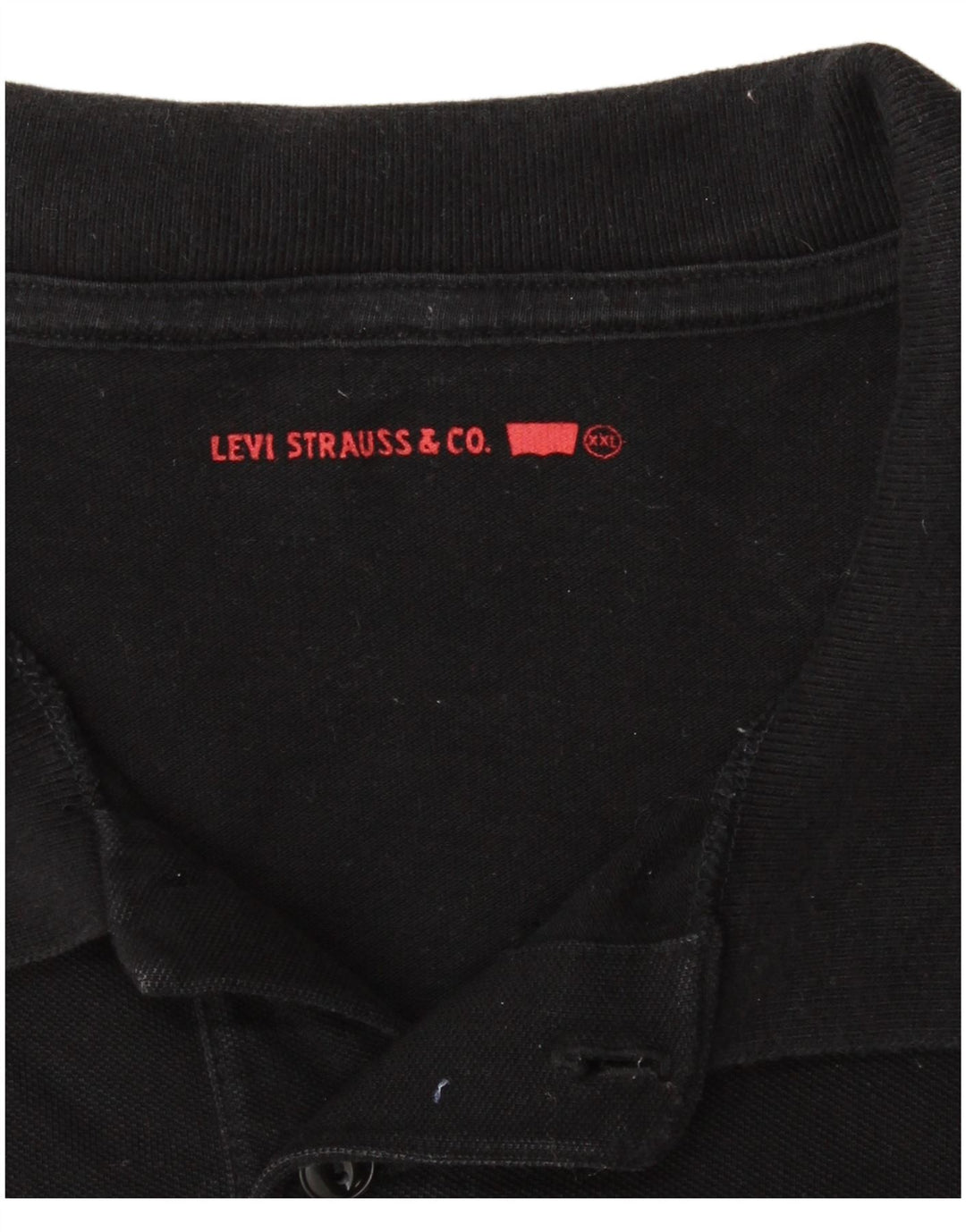 Ανδρικό πουκάμισο πόλο LEVI'S 2XL Μαύρο βαμβακερό