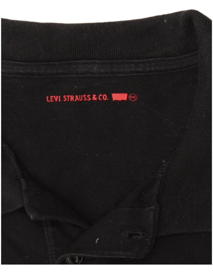 Ανδρικό πουκάμισο πόλο LEVI'S 2XL Μαύρο βαμβακερό