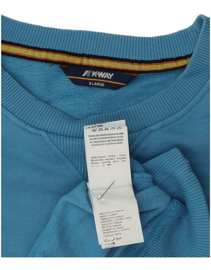 Ανδρικό φούτερ K-Way Jumper XL Μπλε βαμβακερό