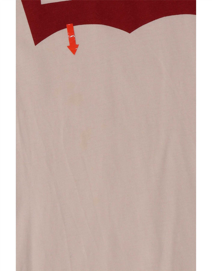 Ανδρικό γραφικό μπλουζάκι Levi's Regular Fit Top Μικρό λευκό βαμβακερό λογότυπο