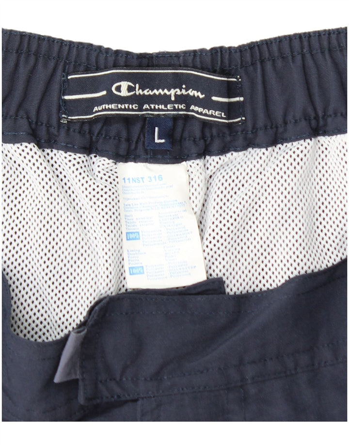 Ανδρικό σορτς κολύμβησης CHAMPION Μεγάλο μπλε Navy Colourblock Polyamide