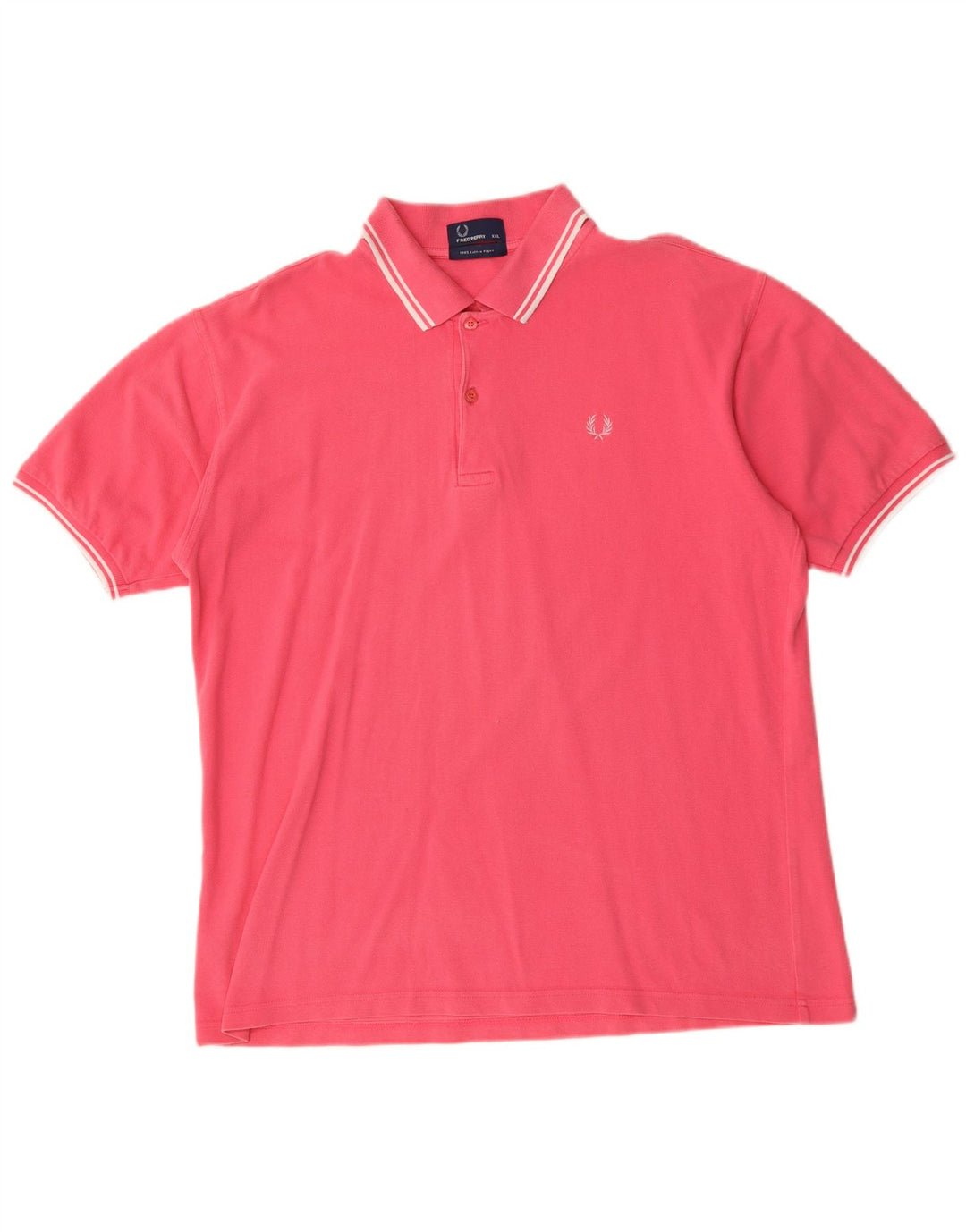 Fred Perry Ανδρικό πουκάμισο πόλο 2XL ροζ βαμβακερό