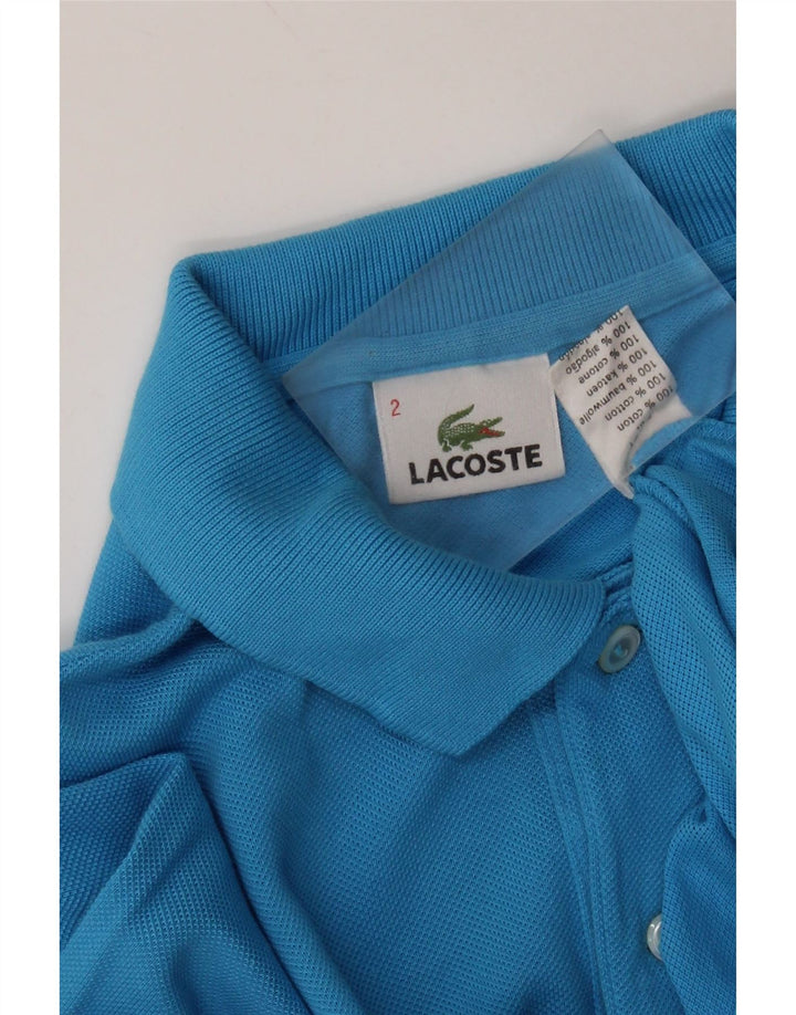 Ανδρικό μπλουζάκι πόλο LACOSTE Νούμερο 2 XS Μπλε βαμβακερό