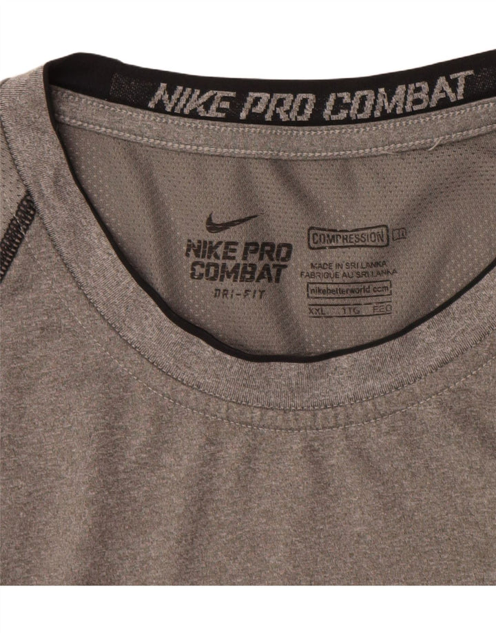 Ανδρικό γιλέκο συμπίεσης NIKE Top 2XL Grey Colourblock Polyester