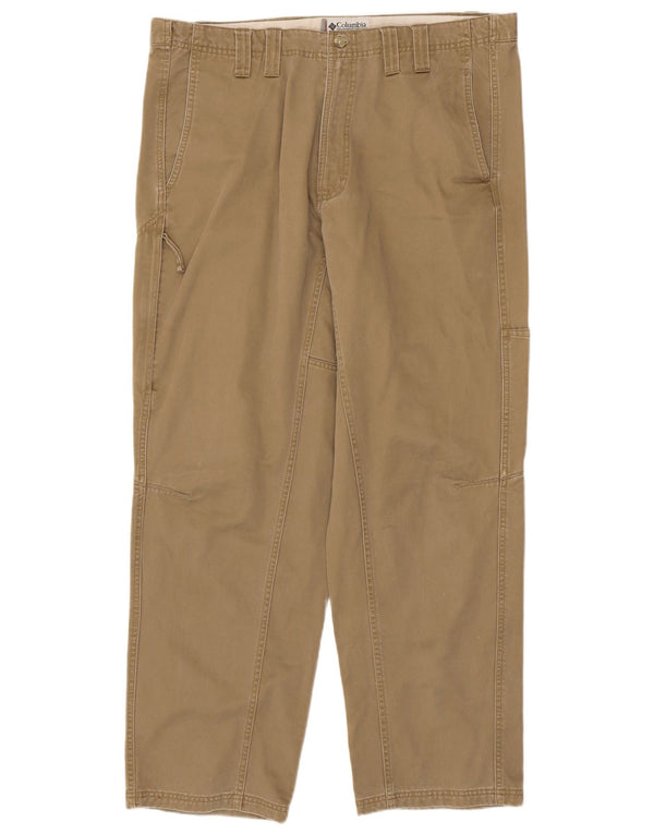 Ανδρικό παντελόνι Cargo Loose Fit Columbia W38 L32 Μπεζ βαμβακερό