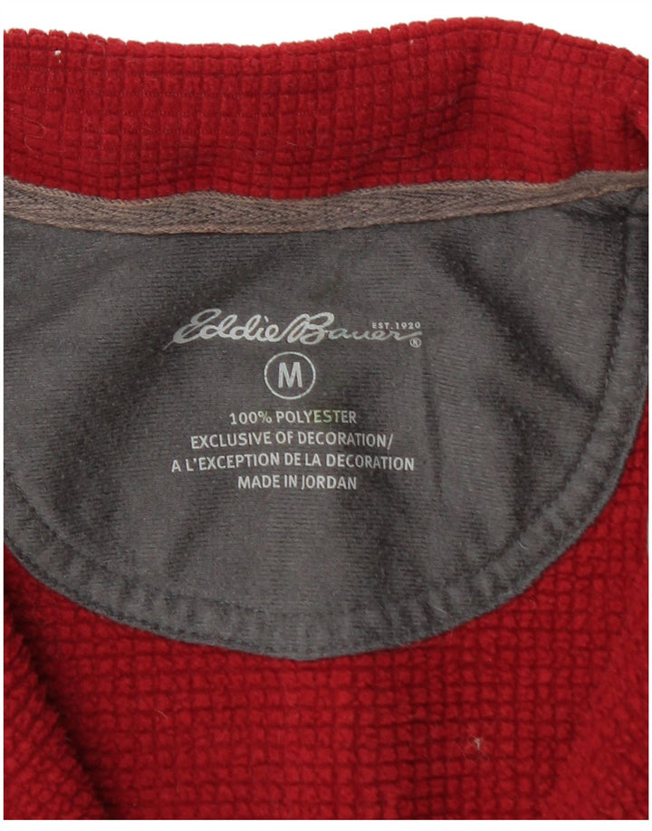 EDDIE BAUER Ανδρικό φούτερ με φερμουάρ, μεσαίο κόκκινο πολυεστέρα
