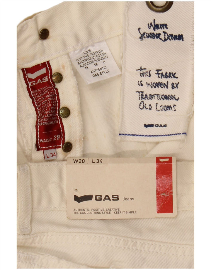 Gap Γυναικείο Slim Jeans W28 L34 Off White Βαμβακερό