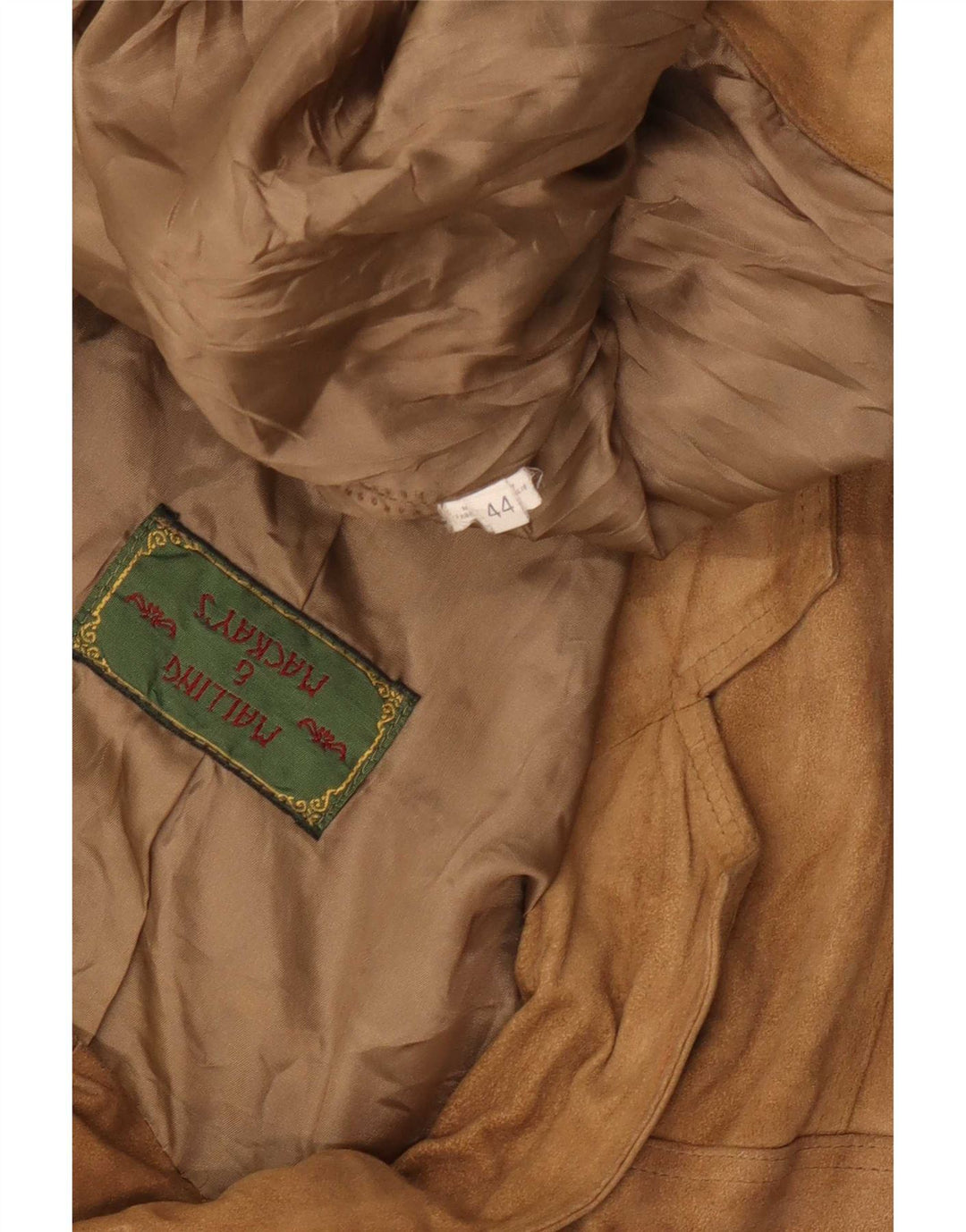 Vintage γυναικείο τζάκετ σουέντ με 2 κουμπιά IT 44 Medium Beige
