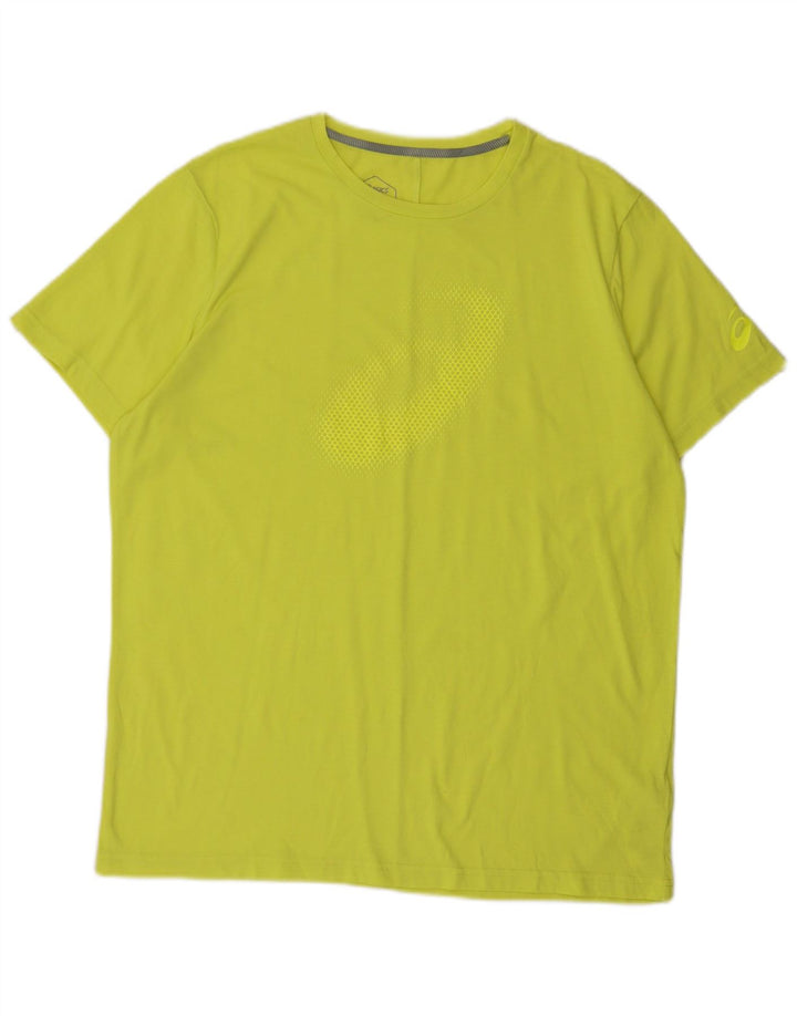 Ανδρικό γραφικό μπλουζάκι Asics Top XL Green Polyester