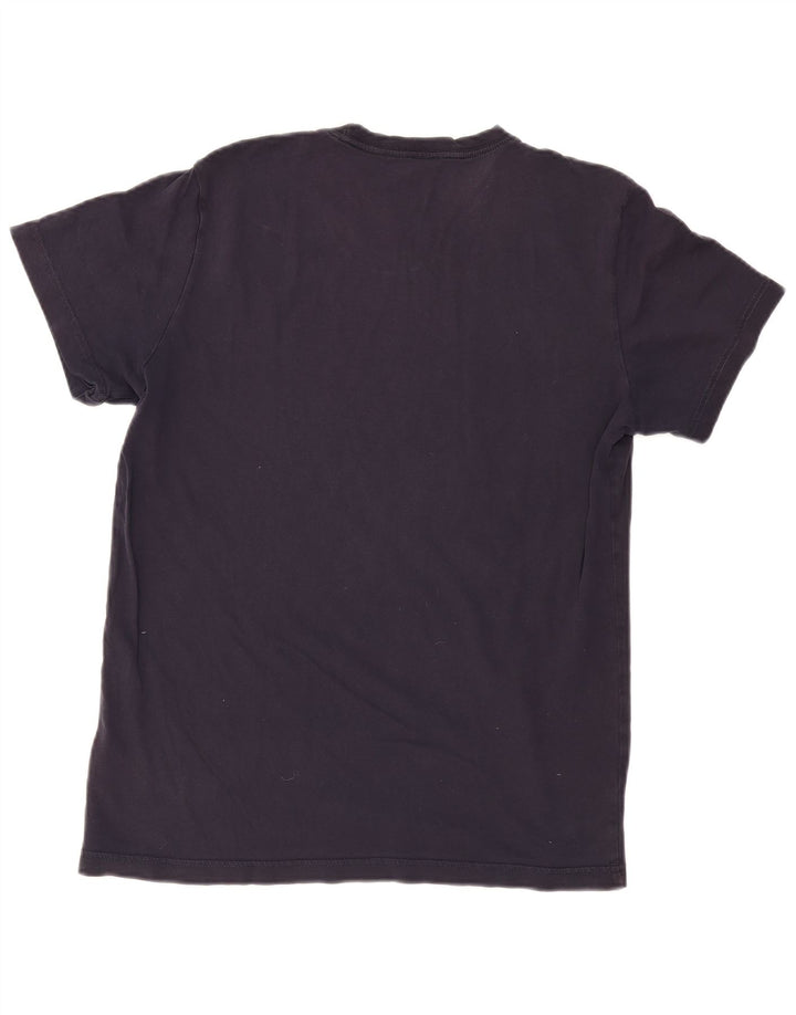 Ανδρικό γραφικό T-Shirt Adidas Top από μεσαίο μπλε ναυτικό βαμβακερό