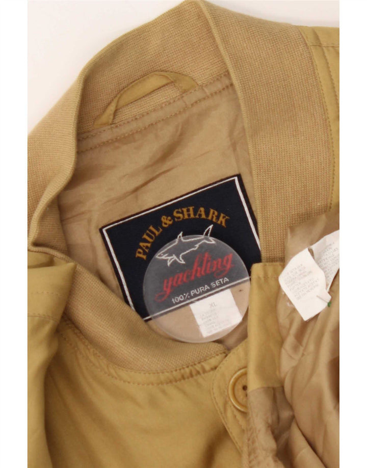 Paul & Shark Ανδρικό Bomber Jacket UK 42 XL Yellow Silk