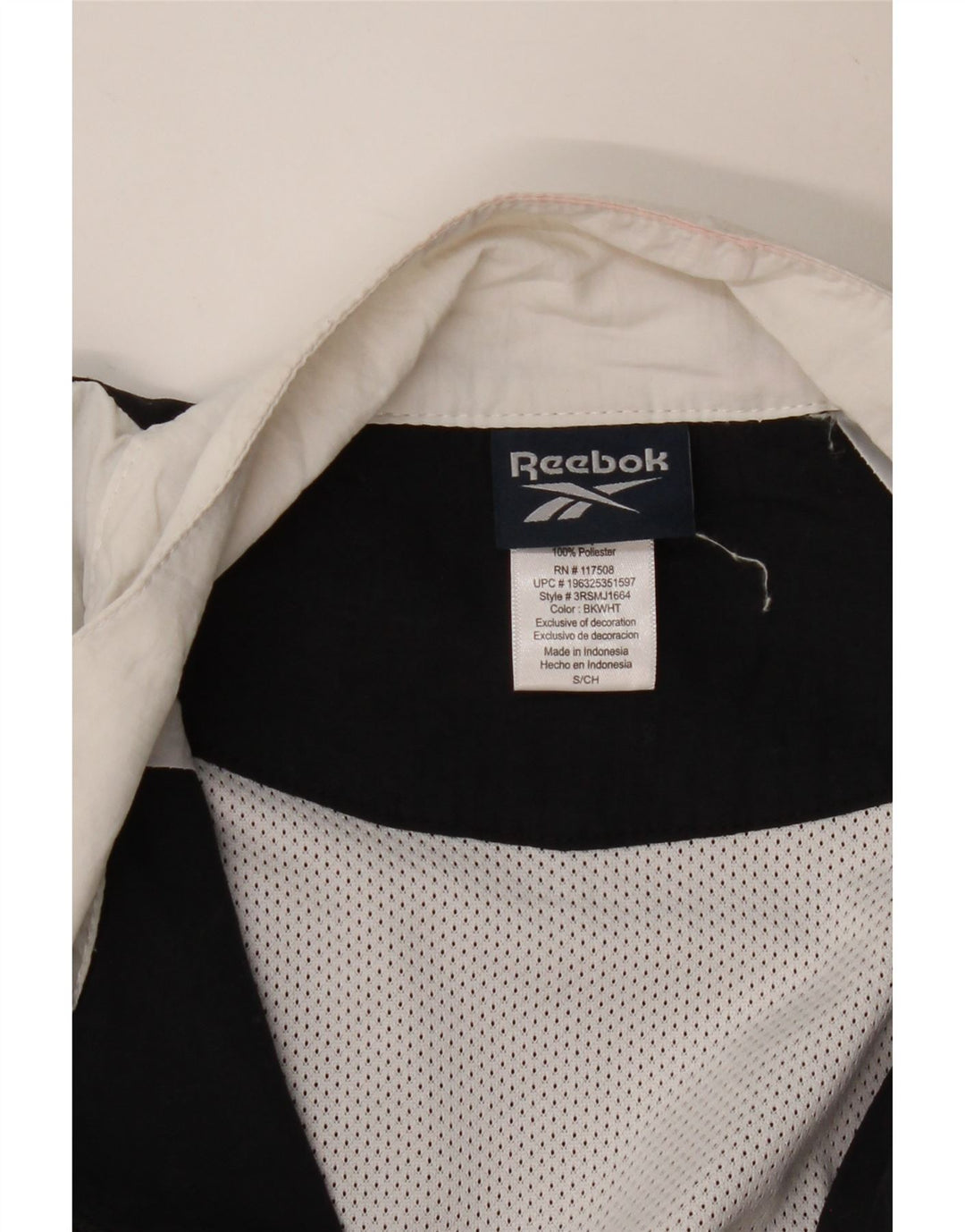 Ανδρική φόρμα REEBOK Top Jacket Small Black Colourblock Polyester