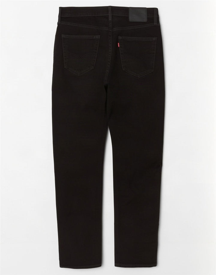Levi's Mens 502 Tapered Jeans W30 L32 Μαύρο βαμβακερό