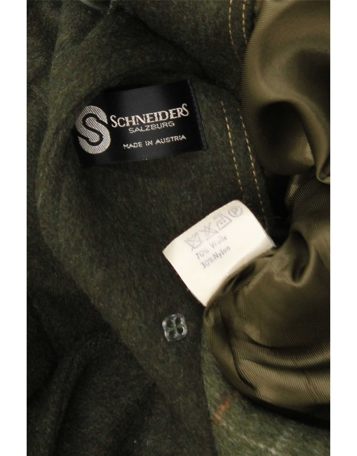 Ανδρικό πανωφόρι Schneiders UK 38 Medium Khaki Wool