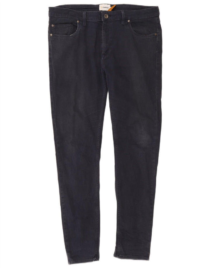 Farah Ανδρικό Slim Jeans W36 L32 Navy Blue Cotton