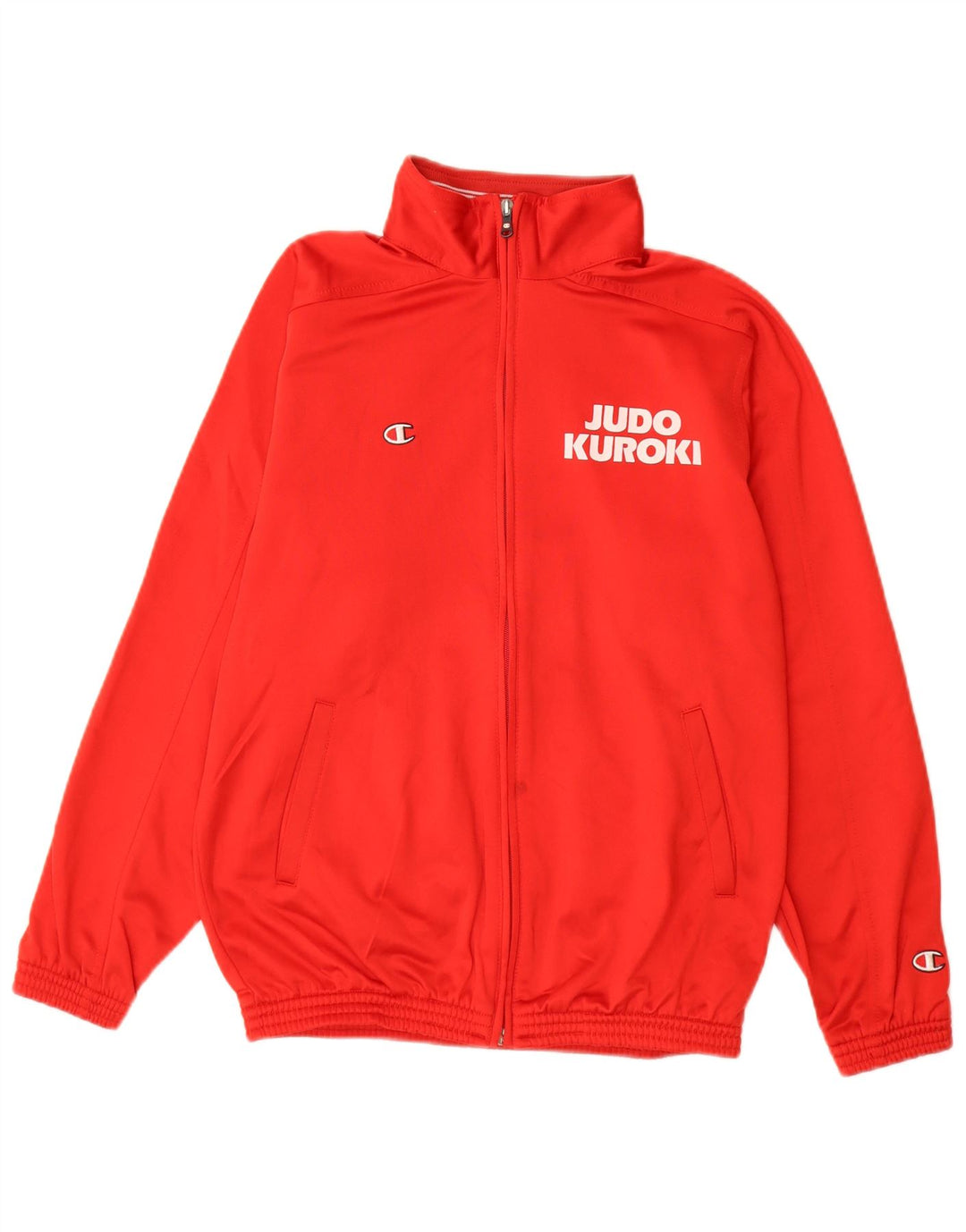 CHAMPION Boys Judo Kuroki Graphic αθλητική φόρμα Top Jacket 13-14 Years XL Red