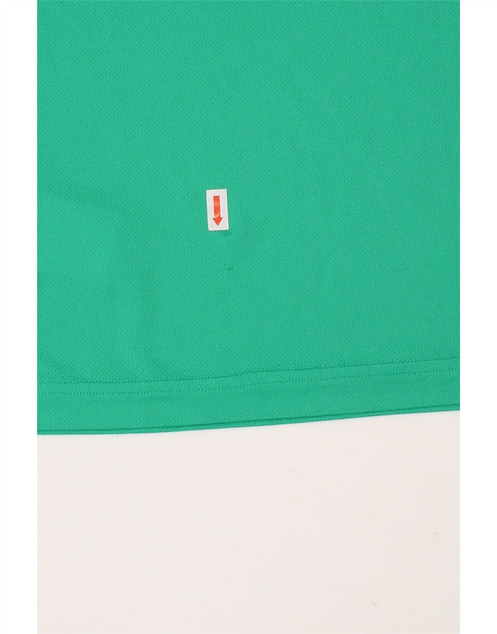 ADIDAS Boys Climalite Graphic T-Shirt Top 7-8 Years Green Polyester Vintage Adidas and Second-Hand Adidas from Messina Hembry 