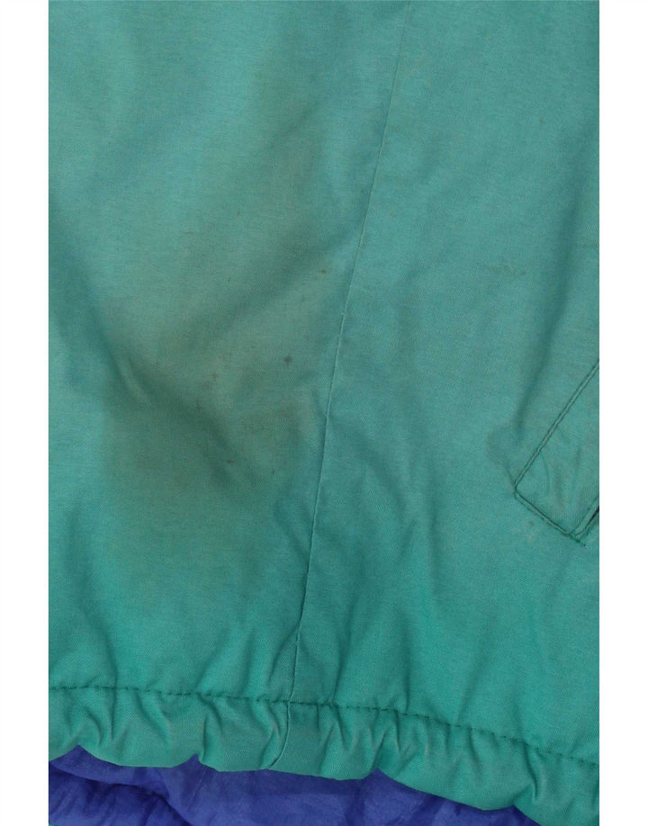 Vintage ανδρικό μπουφάν σκι με κουκούλα IT 46 Small Green Colourblock