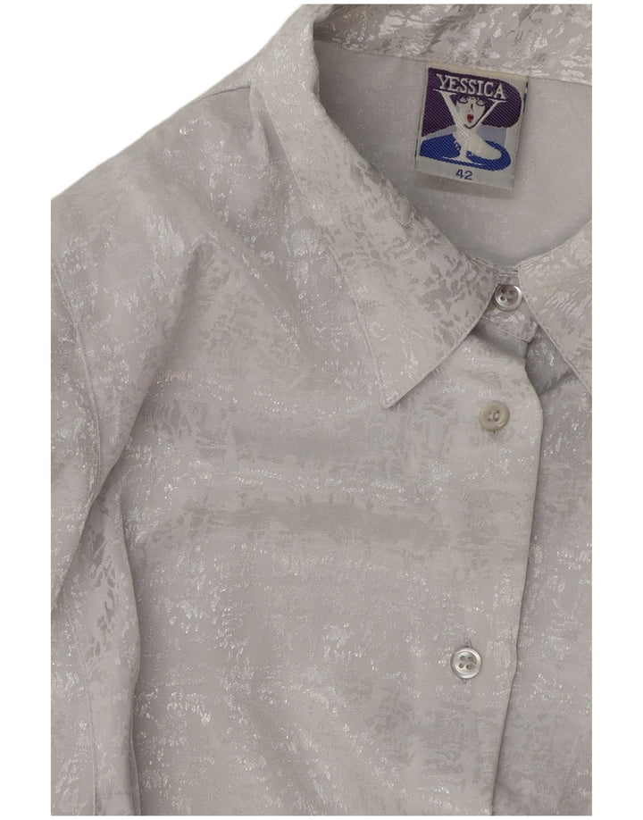 YESSICA Γυναικείο πουκάμισο γραβάτα μπλούζα EU 42 Large Grey Polyester