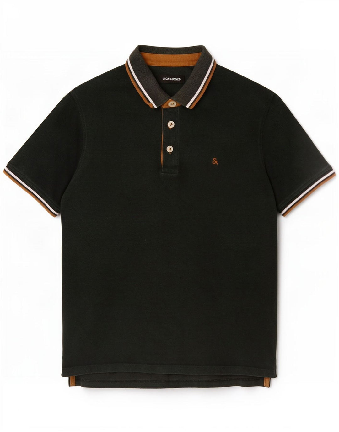 Ανδρικό μπλουζάκι πόλο Jack & Jones, μικρό πράσινο βαμβακερό