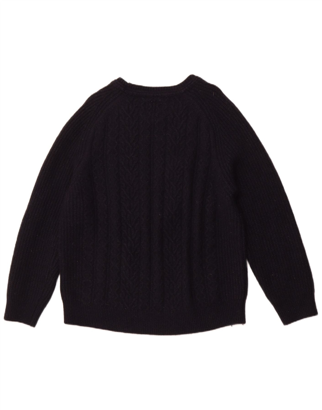 Fat Face Γυναικείο πουλόβερ με λαιμόκοψη UK 22 3XL Navy Blue Wool