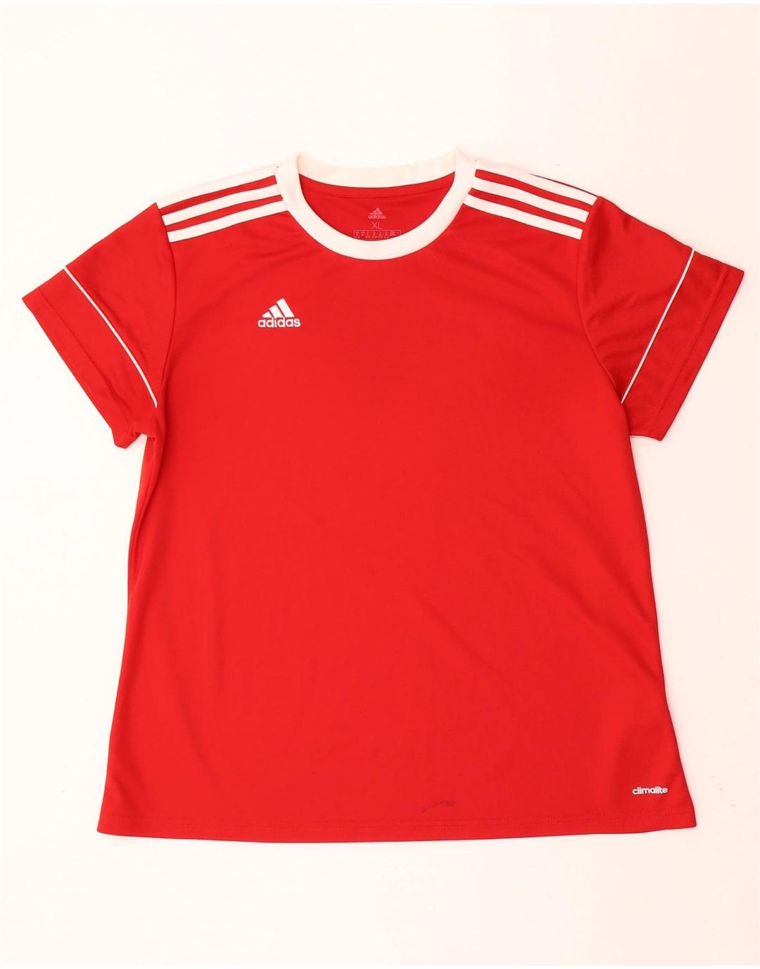Γυναικείο T-Shirt Climalite ADIDAS Top UK 20/22 XL Red Polyester