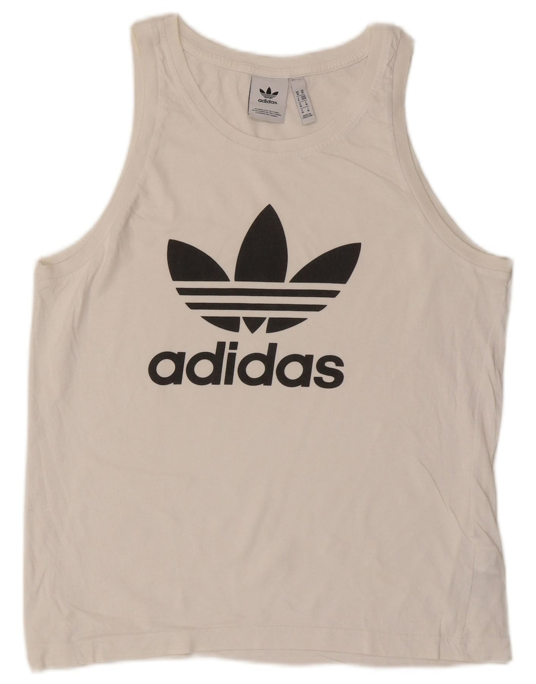 Ανδρικό γραφικό γιλέκο Adidas, μεσαίο λευκό βαμβακερό