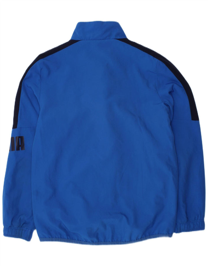 Γραφική φόρμα PUMA Boys Top Jacket 7-8 Years Blue Colourblock