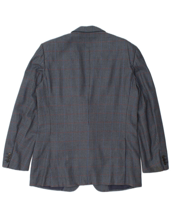 Μπουφάν Burberrys Ανδρικό Σακάκι IT 48 Medium Navy Blue Houndstooth Wool